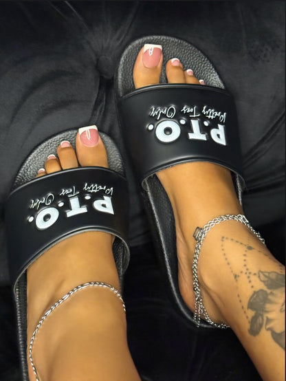 *NEW* Baddie In Black Slides