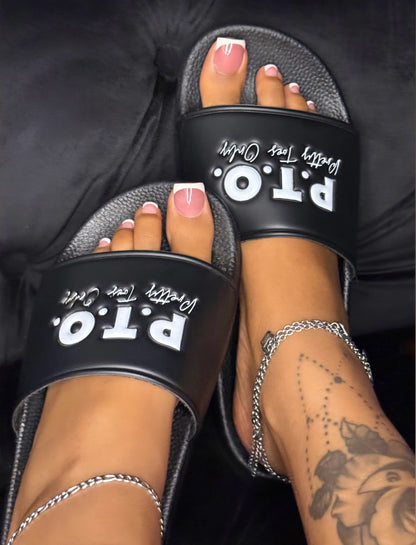*NEW* Baddie In Black Slides